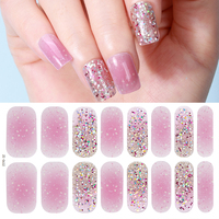 Kit de Décoration d'Ongles DIY : Autocollants Scintillants Non Toxiques, Bandes de Vernis, Fournitures pour Ongles