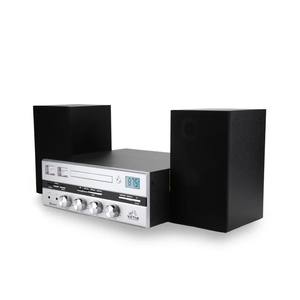 Tocadiscos con Bluetooth, Microsistema con Receptor Bluetooth, 2 Medidores VU, Altavoz de 25W×2, Adaptador de CA, 14.0x12.6x16.6 Pulgadas - Product Image 1