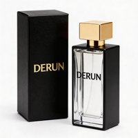 Flacon de parfum de luxe avec atomiseur, flacon de parfum en verre avec bouchon doré carré 30 ml, vente en gros, personnalisation de flacons de parfum en verre