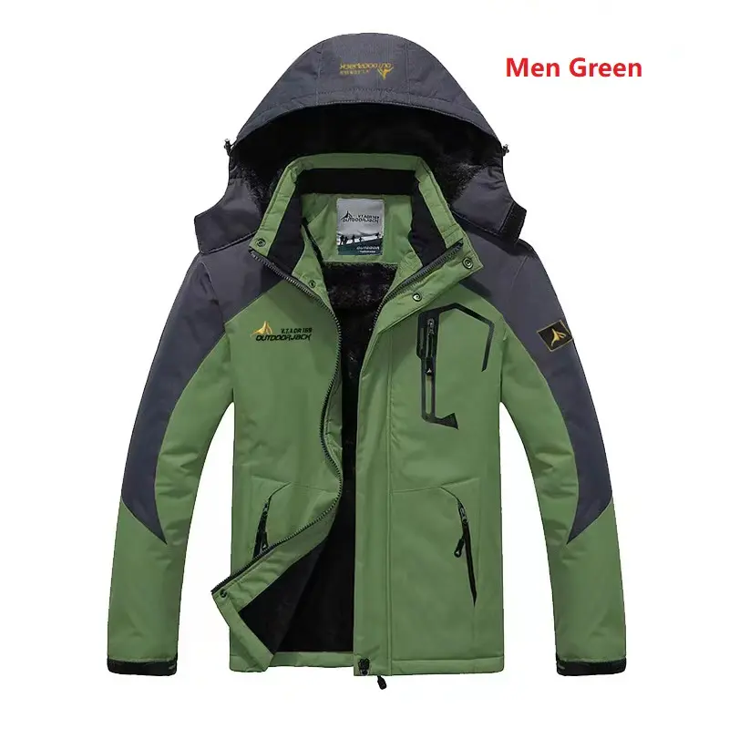 Hot Selling Mens Winter Jacket Waterproof Outdoor Jacket Custom Windbreaker Hoodie Jacket Coat With Zipper for Unisex