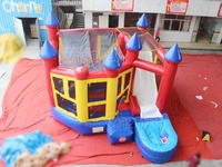 Combo aquatique 5 en 1, château gonflable commercial, trampoline, structure gonflable modulaire