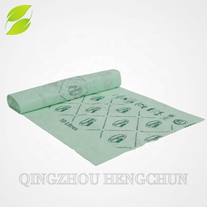 HC En13432 Corn Starch Based Wholesale Biodegradable 100% <b>Compostable</b> Flat <b>Bags</b> on Roll - Product Image 5