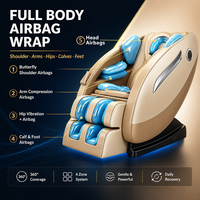 Silla de Masaje de Cuerpo Completo Zhipin, Nueva, con Control Remoto, Gravedad Cero, OEM Premium Malasia, con Control por Voz, Venta al Por Mayor