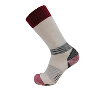 Chaussettes de course en laine mérinos, respirantes, anti-transpiration, antibactériennes, résistantes à l'usure, avec amorti, pour activités de plein air