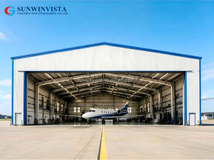 Hangar de Aviación de Acero sin Columnas, Amplio Espacio para Estacionamiento y Mantenimiento de Aeronaves en Bases Aéreas - Product Image 5
