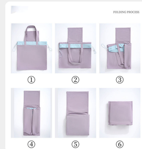 Sac de courses pliable en tissu nylon réutilisable, écologique, grande capacité, imprimé sur mesure - Product Image 5