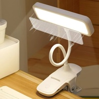 Lampe de lecture de bureau LED rechargeable à clipser, 500 mAh, pour la protection des yeux, vente en gros
