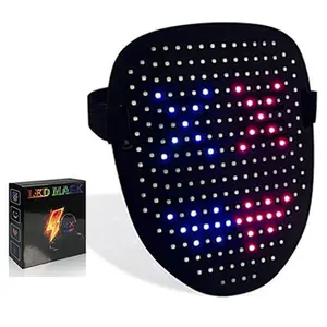 Wireless Halloween Neon Led Purge Face Transformation Halloween Led Mask Party Masks