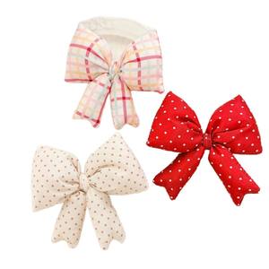 Fermaglio per capelli a fiocco scozzese <span class=keywords><strong>fresco</strong></span>, con imbottitura in cotone, dolce e carino, fiocco in tessuto tridimensionale, fermaglio a becco d'anatra, fatto a mano, regalo versatile - Product Image 5