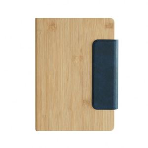 Custom <b>A5</b> Eco Friendly Bamboo Grain Notebook With Magnetic Closure UV Printed Custom Logo for Business Enterprises - Product Image 1