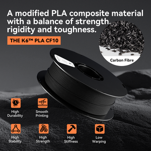 Filament d'impression 3D en <span class=keywords><strong>PLA</strong></span>/Fibre de carbone/ABS/PETG/TPU/HIPS/BOIS, recharge de 1 kg/rouleau, filament plastique <span class=keywords><strong>PLA</strong></span> <span class=keywords><strong>CF</strong></span> 1,75 mm - Product Image 2