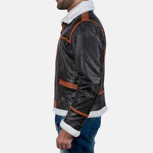 Nuevo diseño de alta calidad de cuero de los hombres chaqueta disponible todo el Color y el tamaño - Product Image 6