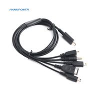 Câble de charge USB C vers NDSi NDSL GBASP PSP PSViTA2000 pour console de jeu PS4 XBone (1 à 5)
