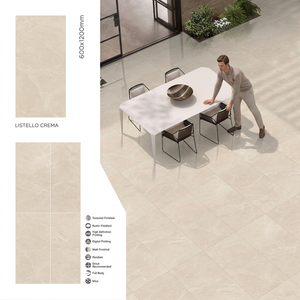 Lahn Marfil Glossy Polished Glazed Porcelain Marble <b>Tiles</b> 600x1200mm 60x120cm Large Format Floor Wall - Product Image 2