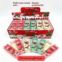 Jouet Squishy en forme de bloc de beurre de Noël, son froissé, jouet anti-stress sensoriel, cadeau en gros