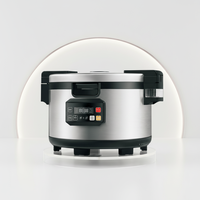 Cuisinière à riz électrique multifonctionnelle à induction IH de qualité industrielle, 18 L, 3500 W, haute efficacité, pour les entreprises de restauration