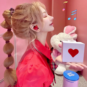 Waterproof Heart-Shaped <strong>Wireless</strong> Earbuds with Noise Cancelling &amp; Digital Display JL Chipset IPX-5 Travel-Friendly for Girls - Product Image 5