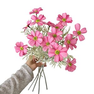 A-1792 all'ingrosso di seta artificiale cosmo margherita bianco giallo rosa crisantemo fiore per la decorazione della casa di nozze - Product Image 6