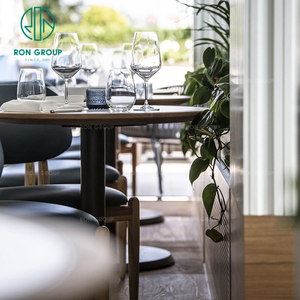 Juego de muebles comerciales personalizables para restaurantes de alta calidad, silla de café duradera, mesa, cabina, asiento, sofá para uso - Product Image 5