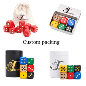 <strong>Personalised</strong> Luxury Wooden Dice <strong>Set</strong> 10pcs Handmade Mixed Polyhedral Cubes (D4 D8 D10 D20) with Bag for DND Custom DIY Game Dice - Product Image 5
