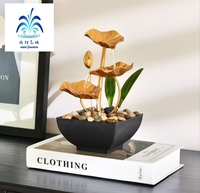 Fuente de Mesa, Artesanía Minimalista, Dispositivo de Agua Fluida, Decoración para el Hogar y la Oficina