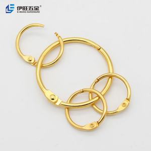 Anillas Redondas Doradas YIWANG para Encuadernación de Libros, Anillas para Tarjetas, Anillas para Hojas Sueltas - Product Image 2