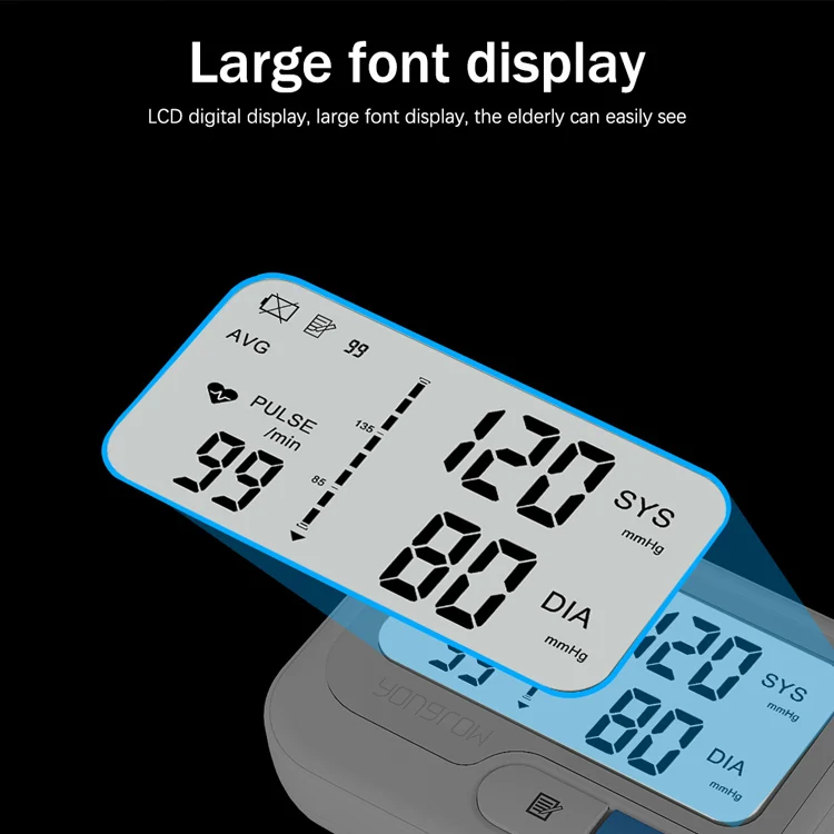 Yongrow Factory Digital Heart Rate Watch bp automatic digital Portable wrist blood pressure monitor