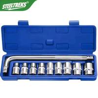 Nouvel ensemble d'outils Steeltreks : Kit complet de 10 douilles à chocs 1/2 pour réparation de vélos et voitures