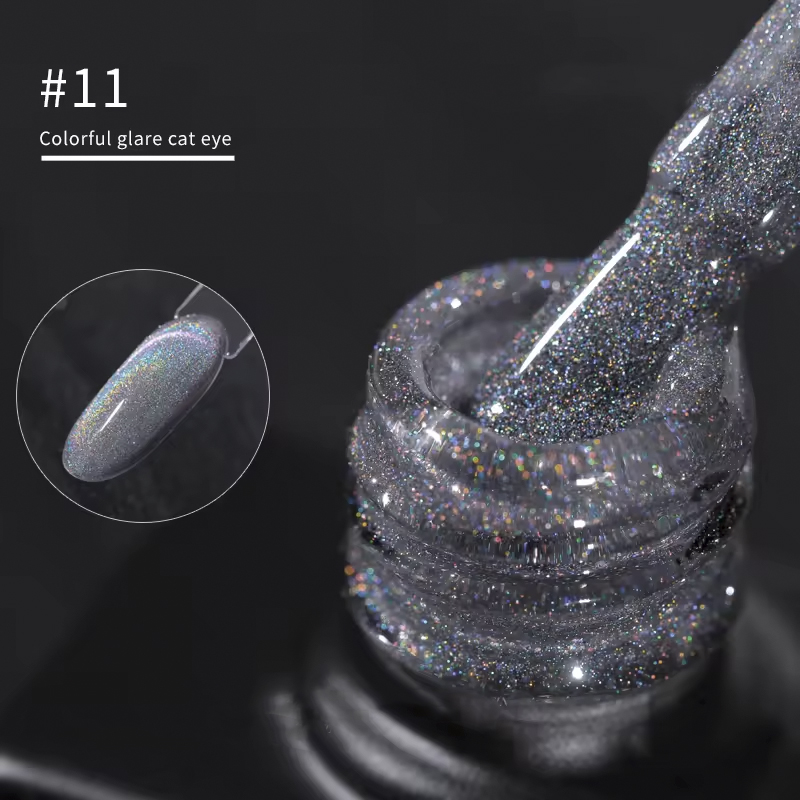 #เจลทาเล็บตาแมวสะท้อนแสง 11 สี