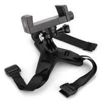 Support de menton réglable pour casque de moto pour caméra d'action, vue FPV stable avec kit de sangle, accessoires de fixation pour casque GoPro