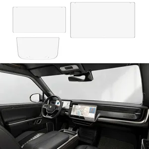 Wholesale Car GPS HD Clear Tempered Glass Film Car Navigation Screen Protector For RIVIAN R1T R1S 3PCS