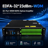 Amplificador Óptico WDM EDFA CATV de 1550nm y 32 Puertos para Distribución de Señal de Datos OLT PON y TV por Cable - Selección de Modelo y Proveedor