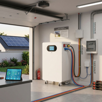 Batterie LiFePO4 51,2 V 314 Ah 300 Ah 16,07 kWh, montage au sol, système de stockage d'énergie solaire domestique, batterie lithium pour unité de charge de véhicule électrique