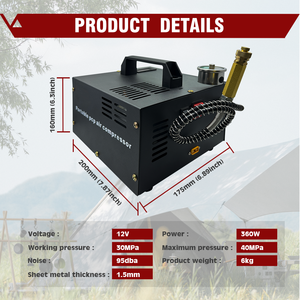 Pompe à <span class=keywords><strong>air</strong></span> portable de haute qualité pour l'extérieur, compresseur d'<span class=keywords><strong>air</strong></span> PCP haute puissance, pompe de gonflage de pneus de voiture - Product Image 4