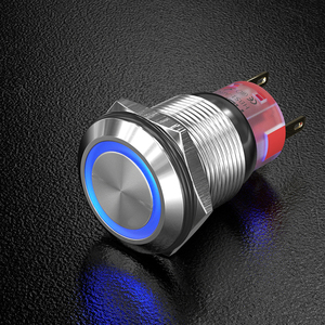 HBAN OEM 19MM Saklar Tombol Tekan Logam Momentary/<span class=keywords><strong>Latching</strong></span> Tahan Air IP67 Pemasok Saklar Tombol Tekan Kontrol Panel Industri - Product Image 1