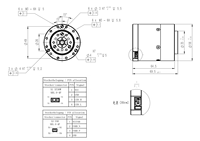 Hochdrehmoment 70N.m 48VDC 117U/min Bürstenloser Permanentmagnet Planetengetriebe-Drehantrieb 200mm IP54 Flanschmontage Wasserdicht für Bootseinsatz