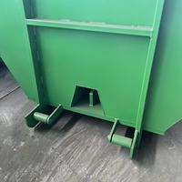 Conteneur de collecte de déchets sur remorque à benne basculante personnalisable avec fonction de décharge pour machines de traitement des déchets