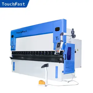 Touchfast China Good 3 axis CNC Hydraulic Plate Press Brake 175 tons for Delem DA52s Control with Y1 Y2 X Laser Safe