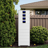 Kit solaire complet de stockage d'énergie domestique empilable, batterie LiFePO4 modulaire, onduleur hybride, panneaux photovoltaïques et câbles, ensemble complet