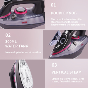 <span class=keywords><strong>Fer</strong></span> à repasser électrique à <span class=keywords><strong>vapeur</strong></span> automatique à semelle en céramique, best-seller <span class=keywords><strong>2022</strong></span>, 2200W, réservoir d'eau de 300ml - Product Image 3