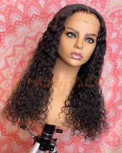 Amd — perruque lace front wig 360 péruvienne, perruques lace wig cheveux naturels bouclés, perruques courtes pour femmes noires, perruque deep wave, loose deep wave, <span class=keywords><strong>alipearl</strong></span> - Product Image 2