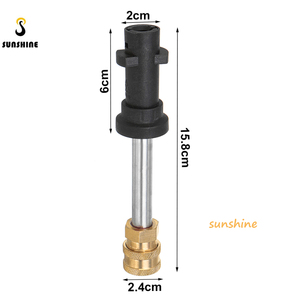 SS Áp Lực Cao Súng Nước Đầu Adapter Xe Máy Giặt Điện Rửa Ngắn Nhanh Chóng Kết Nối Mở Rộng Rod Để Karch Bosch Kim Loại Lance - Product Image 2