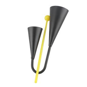 Campana de Percusión Metálica de Doble Anillo, Instrumento Musical Orff, Ritmo Binaural, Venta al Por Mayor - Product Image 2