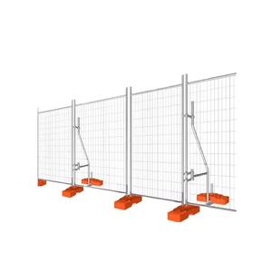 Valla Temporal de Acero al Carbono de 6 Pies de Altura, Rectangular, Acabado Galvanizado, para Obras de Construcción, Estilo Moderno, Valla Temporal Australiana - Product Image 2