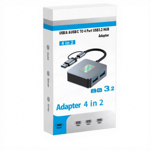 Wfyear USB C HUB 4พอร์ต USB ประเภท C ถึง USB3.2อะแดปเตอร์ตัวแยกฮับ <span class=keywords><strong>Gen2</strong></span> 10Gbps สำหรับ MacBook <span class=keywords><strong>Pro</strong></span> Air <span class=keywords><strong>iPad</strong></span> <span class=keywords><strong>Pro</strong></span> แล็ปท็อปพีซี - Product Image 2