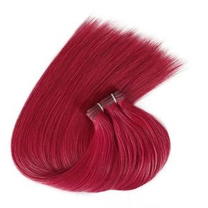 Jasmine beauty <b>Russian</b> Thin flat weft hair extensions Invisible Weft Hair Extensions Double Drawn Human Hair Volume Genius Weft - Product Image 2