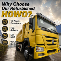 Camion benne HOWO 371 d'occasion prêt à l'emploi, 12 roues, capacité de charge lourde de 31 tonnes, camion benne HOWO 6x4 à vendre
