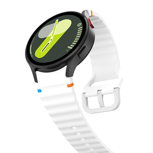 Tschick สายซิลิโคนแท้สำหรับ <span class=keywords><strong>Samsung</strong></span> <span class=keywords><strong>Watch</strong></span> 7 6 <span class=keywords><strong>5</strong></span> <span class=keywords><strong>Pro</strong></span> 44mm <span class=keywords><strong>40mm</strong></span> 45mm FE สร้อยข้อมือกีฬาสำหรับ Galaxy <span class=keywords><strong>WATCH</strong></span> 6สายคลาสสิก - Product Image 6