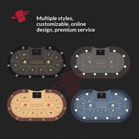 Vente directe d'usine MIR, table de poker Texas Hold'em personnalisée à LED de 96 pouces pour 10 joueurs, construction robuste en acier inoxydable et bois