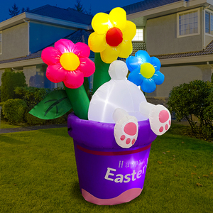 <span class=keywords><strong>Coniglietto</strong></span> e Fiori Gonfiabili 2025 con Luci LED Colorate, Decorazione per Celebrazioni Pasquali, Articoli per Feste Stagionali - Product Image 2